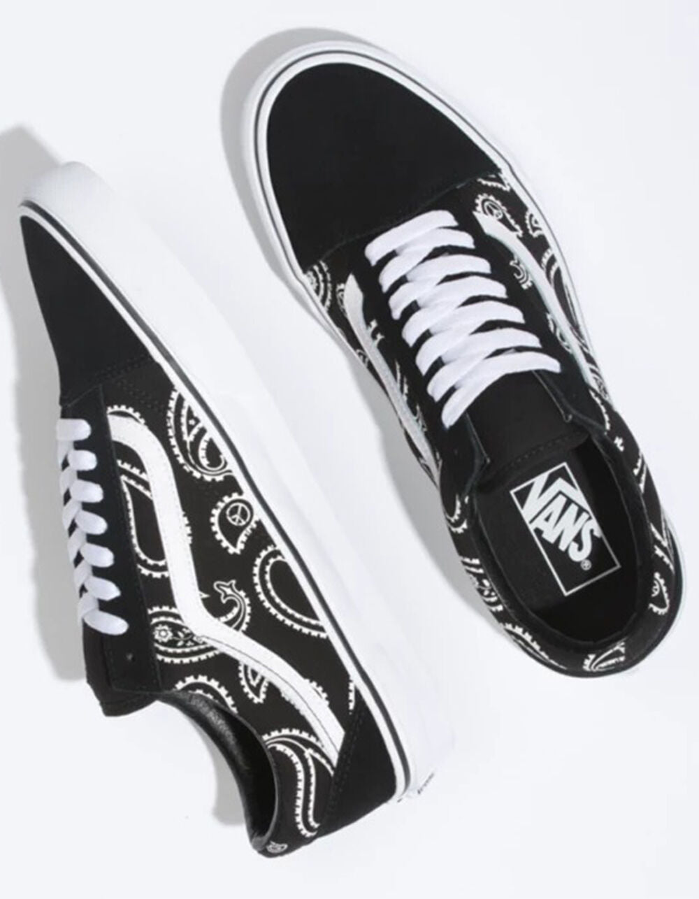 Old Skool Vans Peace Paisley Black