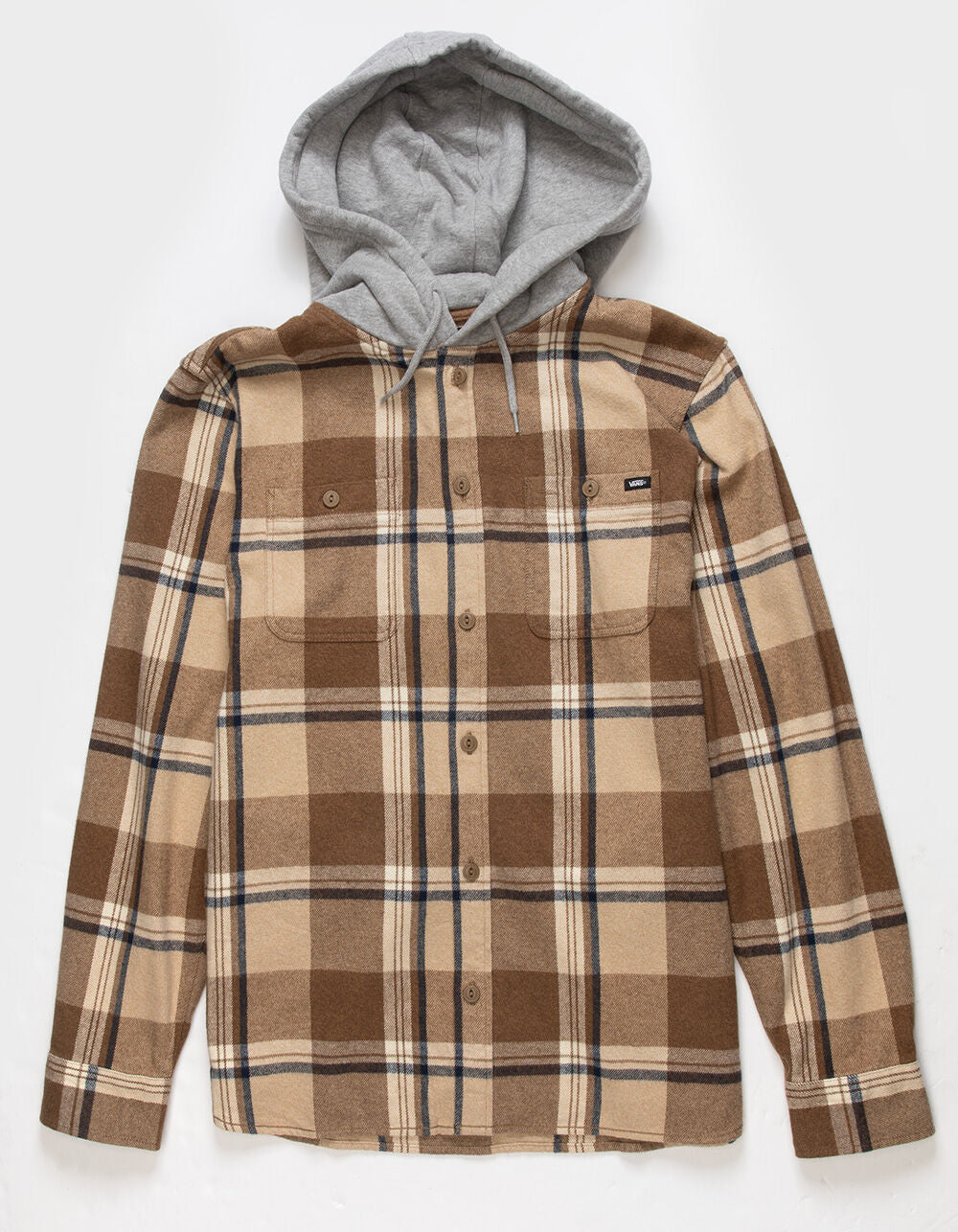 Lopes Hooded Long Sleeve Button Down Dirt