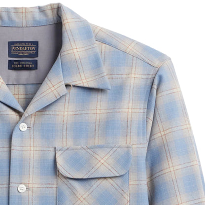 Plaid shirt with Pendleton label on a white background