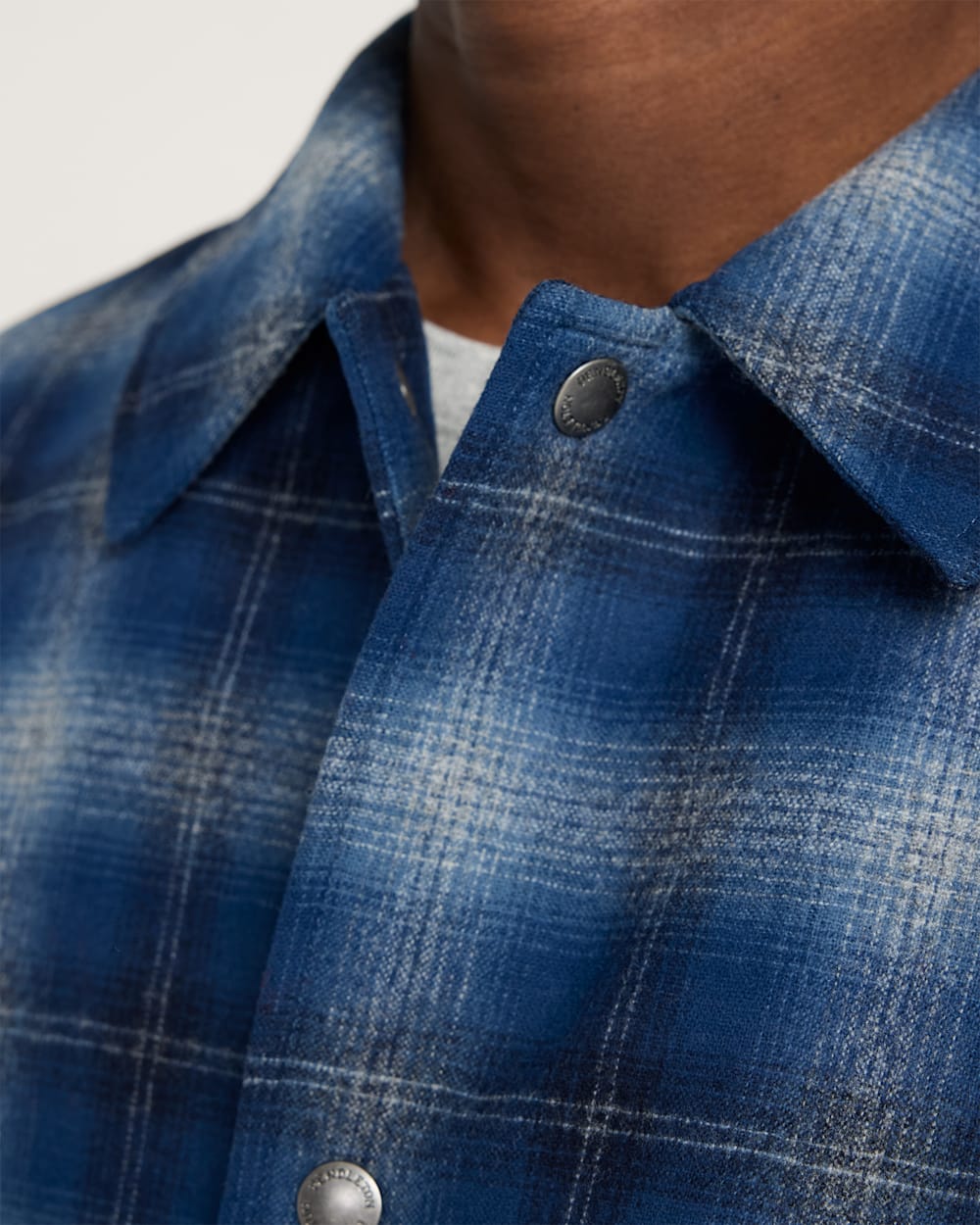 Quilted Coaches Jacket Navy Ombre