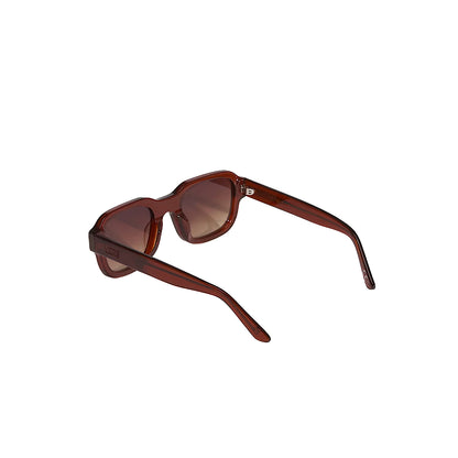 Brown sunglasses on a white background