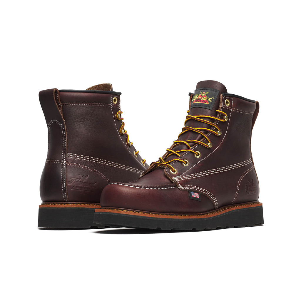 6" Black Walnut Black Wedge Moc Toe Boot 814-4266