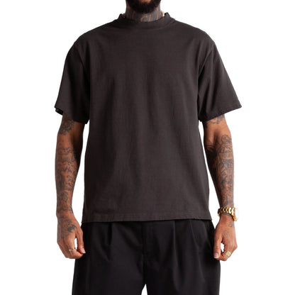 7.5oz Max heavyweight Cropped Tee Off Black