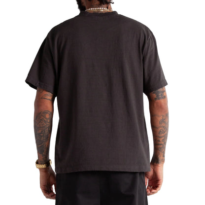7.5oz Max heavyweight Cropped Tee Off Black