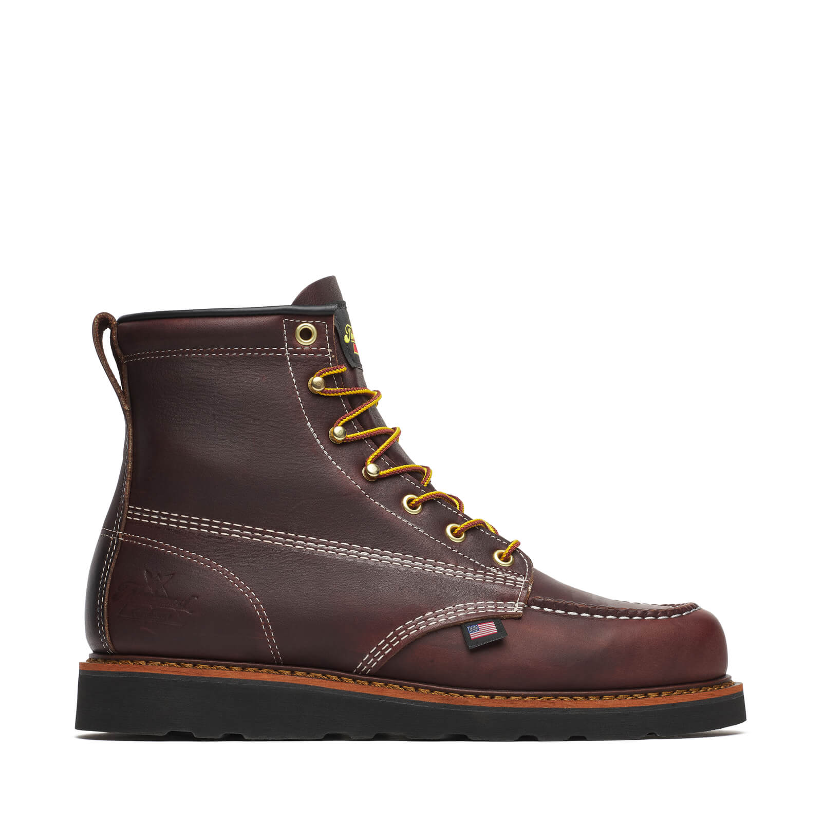 6" Black Walnut Black Wedge Moc Toe Boot 814-4266