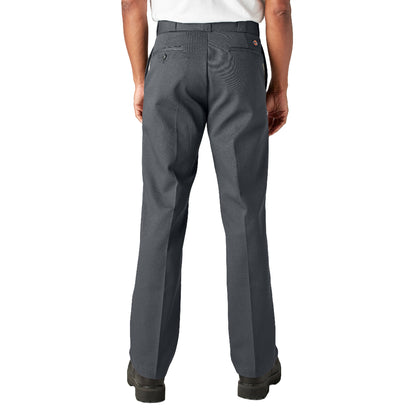 Person wearing gray pants on a white background