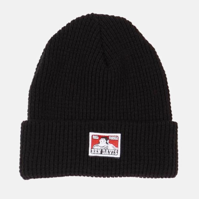 Ben Waffle Beanie Black