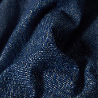 Close-up of dark blue fabric texture