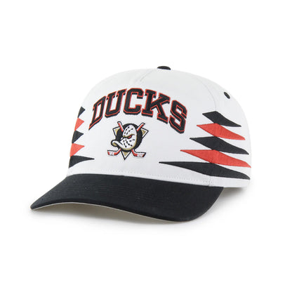 Baseball cap with 'Ducks' logo on a white background