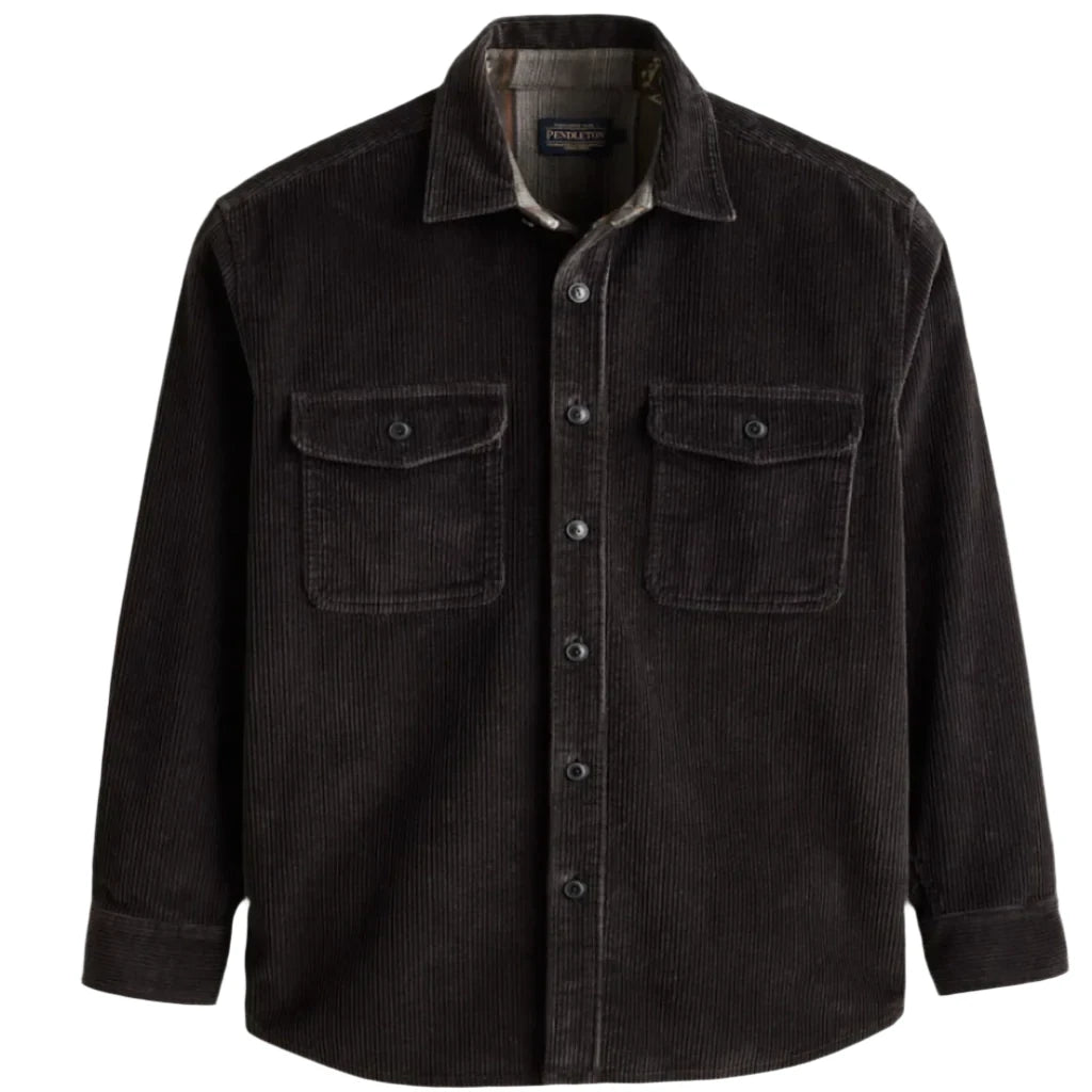 Belmont Corduroy Overshirt Charcoal