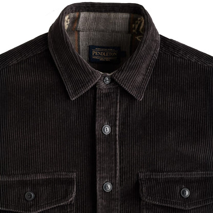 Belmont Corduroy Overshirt Charcoal