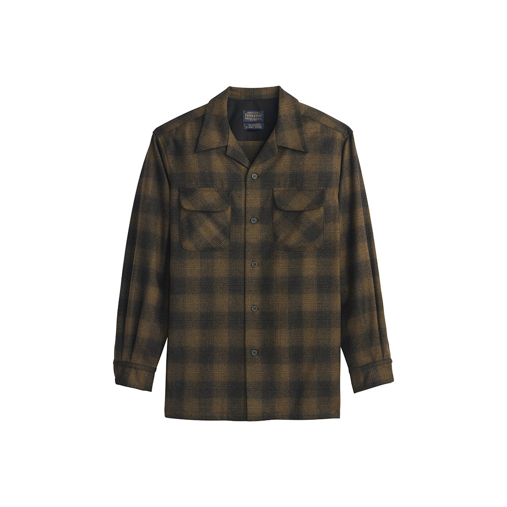 Plaid shirt with a collar on a white background