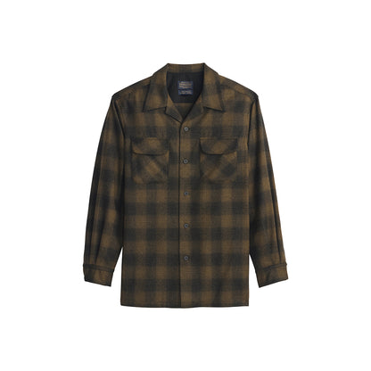 Plaid shirt with a collar on a white background