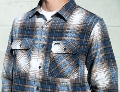 Birch Flannel Navy Cream Plaid