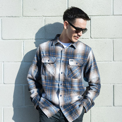 Birch Flannel Navy Cream Plaid