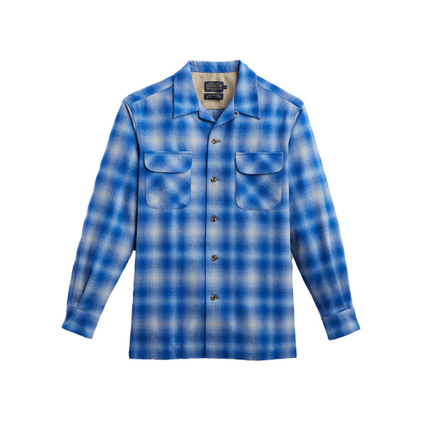 M ほぼデッド 青紫白 70s PENDLETON Board Shirt BoardShirtBlueOmbreSpring24_gr