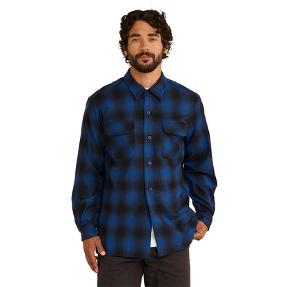 Board Shirt Blue/Black Plaid 24'