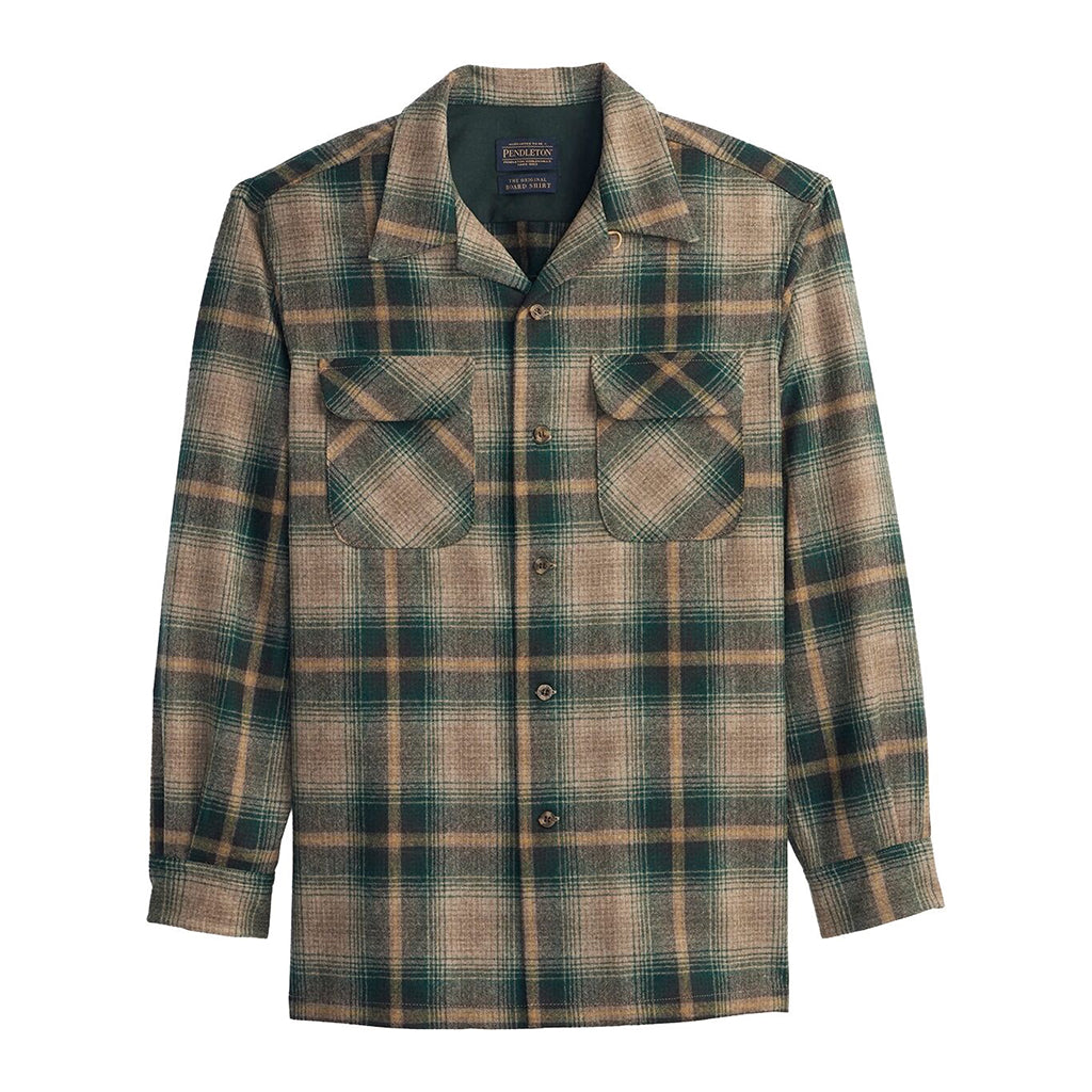 Pendleton | Board Shirt Green/Brown Ombre 25' | Flannel – Gunthers