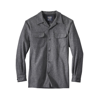 Solid grey Pendleton Board Shirt on a white background