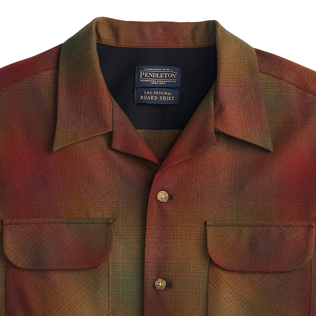 Pendleton shirt with plaid pattern on a white background