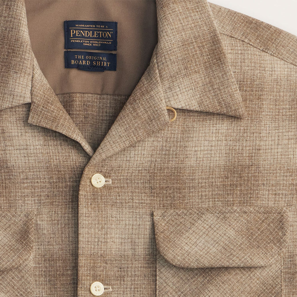 Pendleton | Board Shirt Tan Mix Shadow Plaid 25' | Button Down