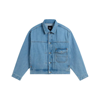 Check 5 Denim Trucker Jacket Light Stonewash
