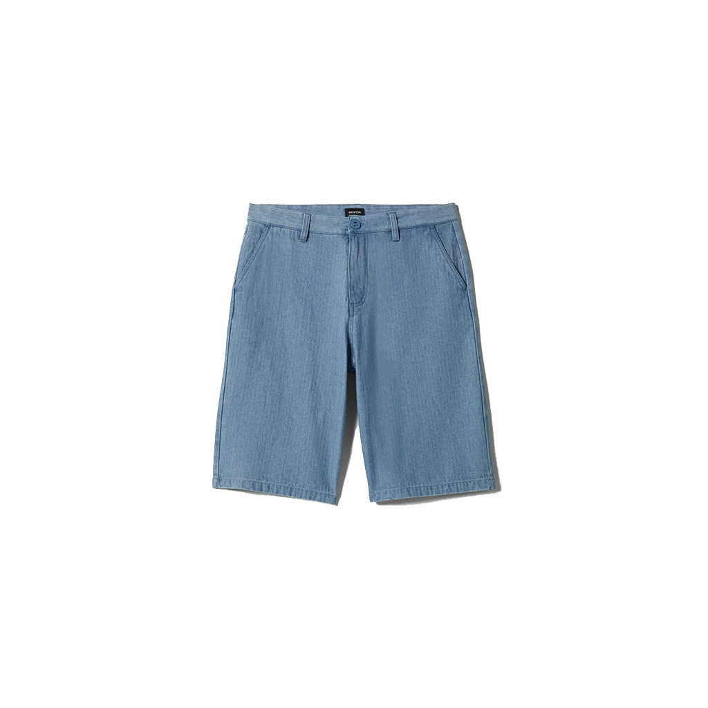 Blue shorts on a white background