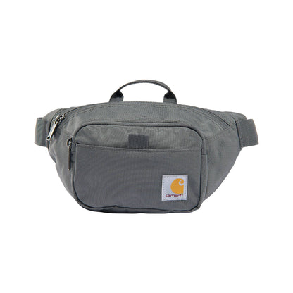 Gray waist bag with Carhartt logo on a white background