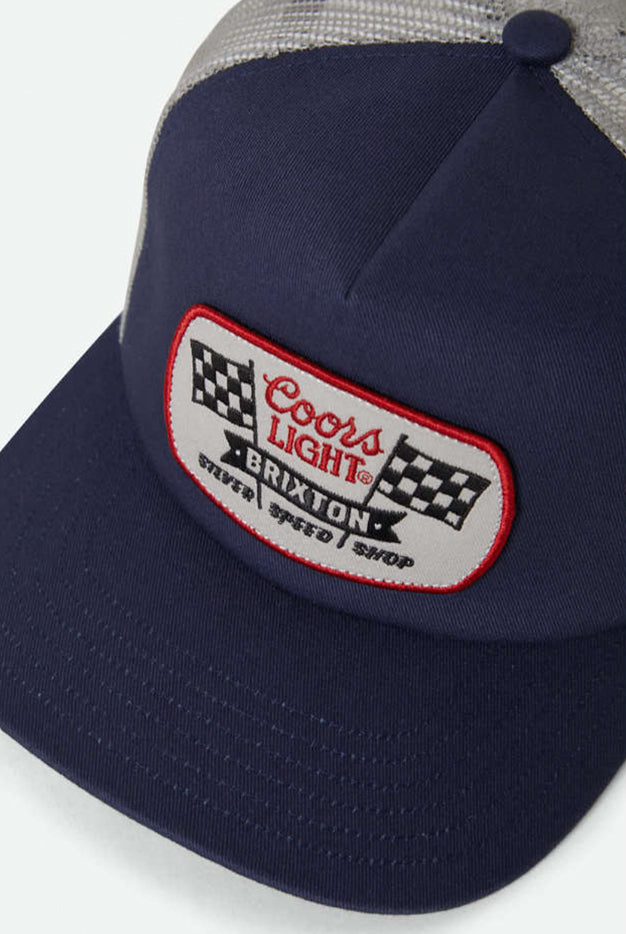 Navy blue cap with Coors Light and Brixton logo on a white background