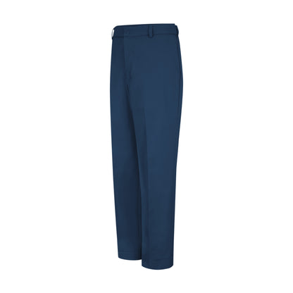 Navy blue dress pants on a white background