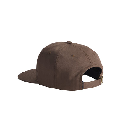 Brown baseball cap on a white background