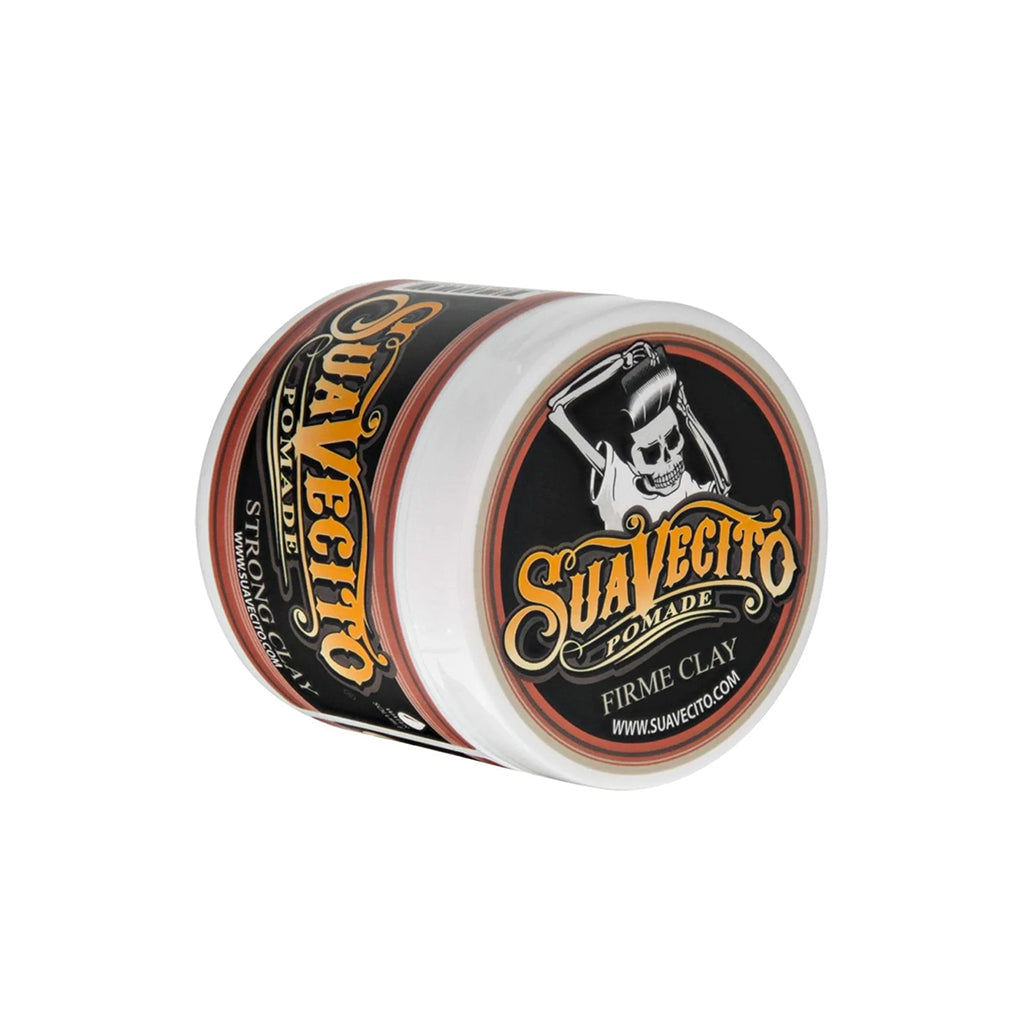Jar of Suavecito pomade on a white background