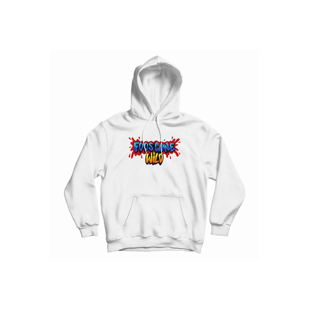Foos Gone WIld OG Logo hoodie on a white backdrop
