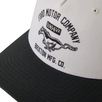 Close up of the Ford Motor Comapny x Brixton Logo 