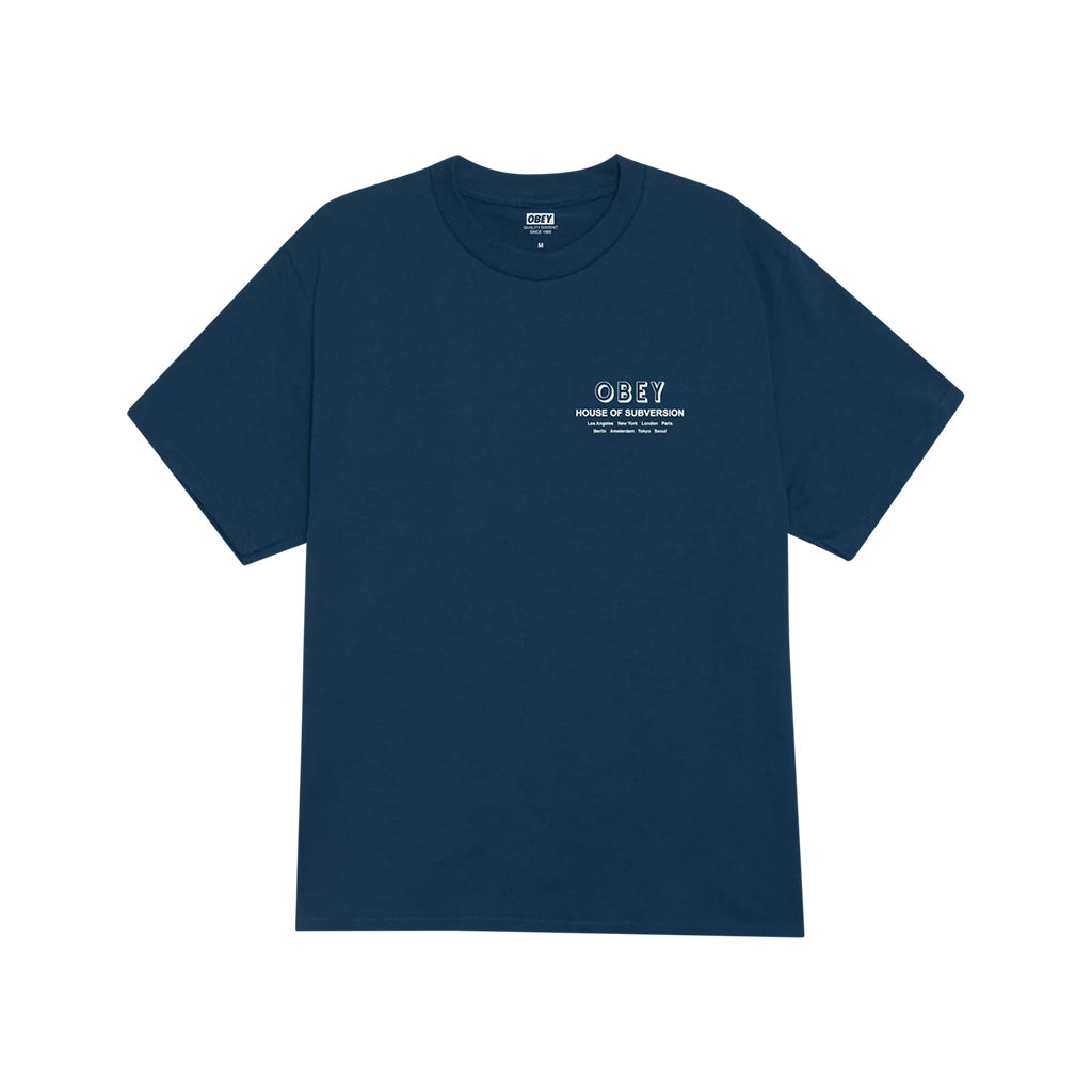 House of Subversion Tee Harbor Blue