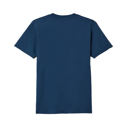 Plain blue t-shirt on a white background