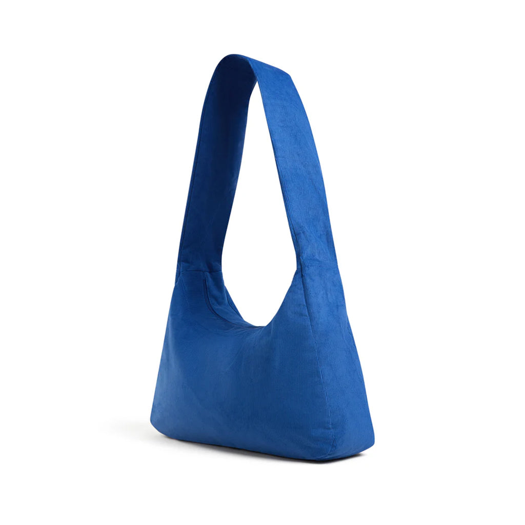 Blue handbag on a white background