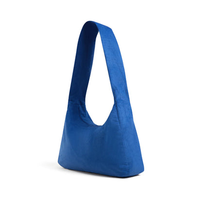 Blue handbag on a white background