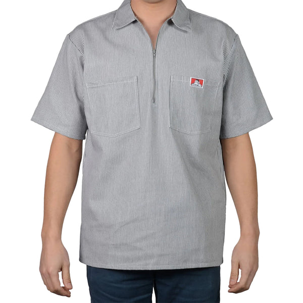 Ben Davis | Half Zip Short Sleeve Hickory | Shirts – Gunthers