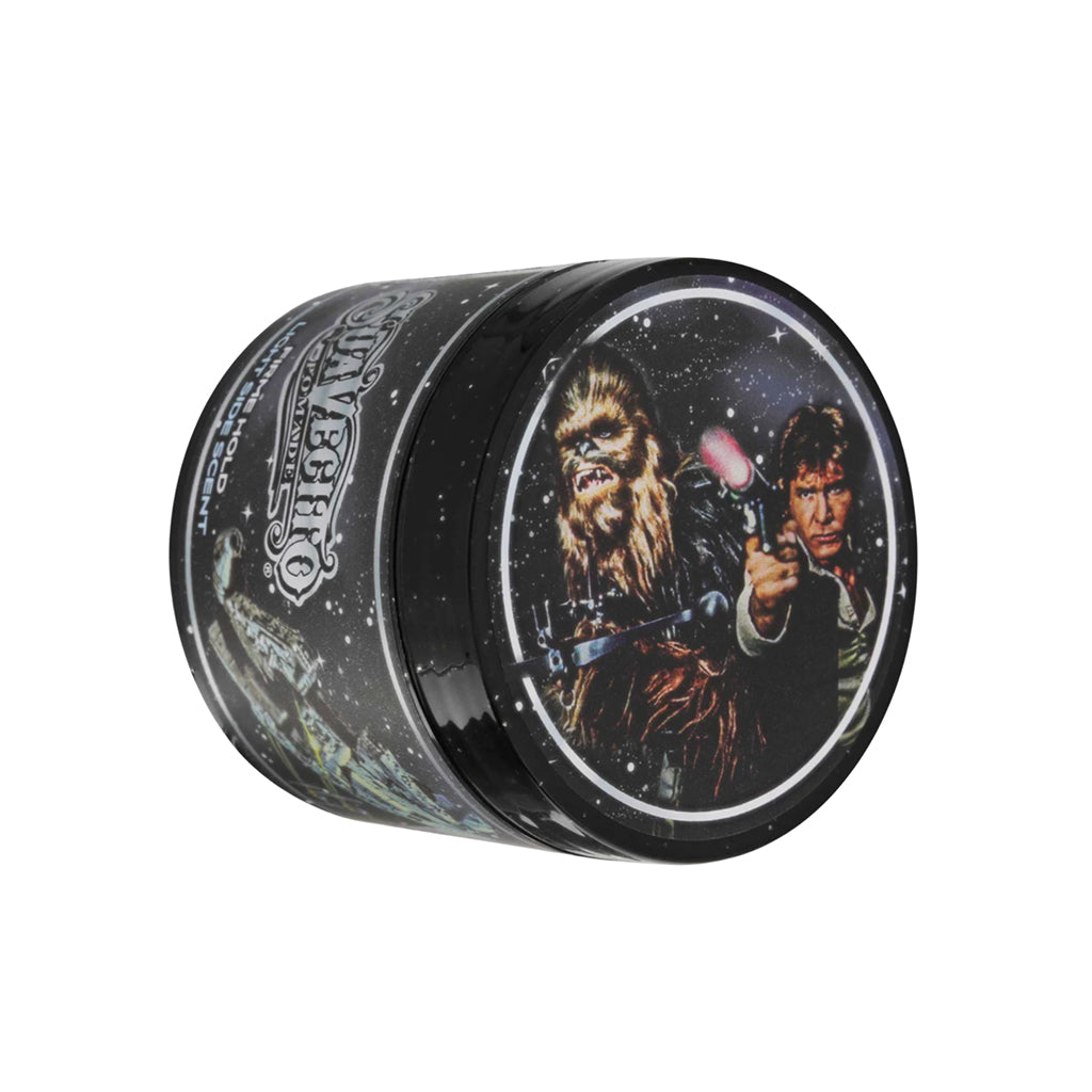 Tin container with Star Wars design featuring Han & Chewie on a white background