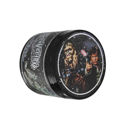 Tin container with Star Wars design featuring Han & Chewie on a white background