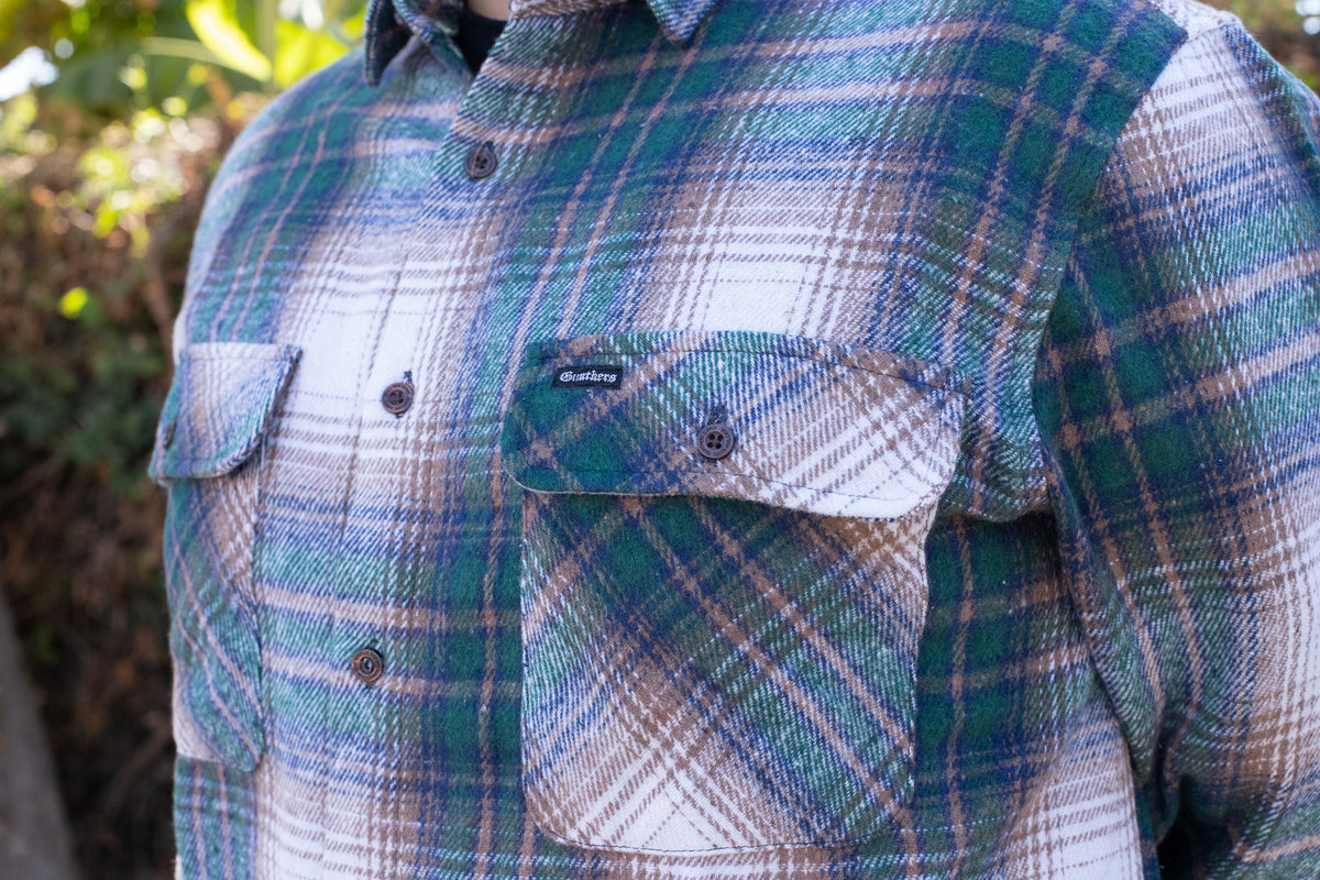 Birch Flannel Brown Green Plaid