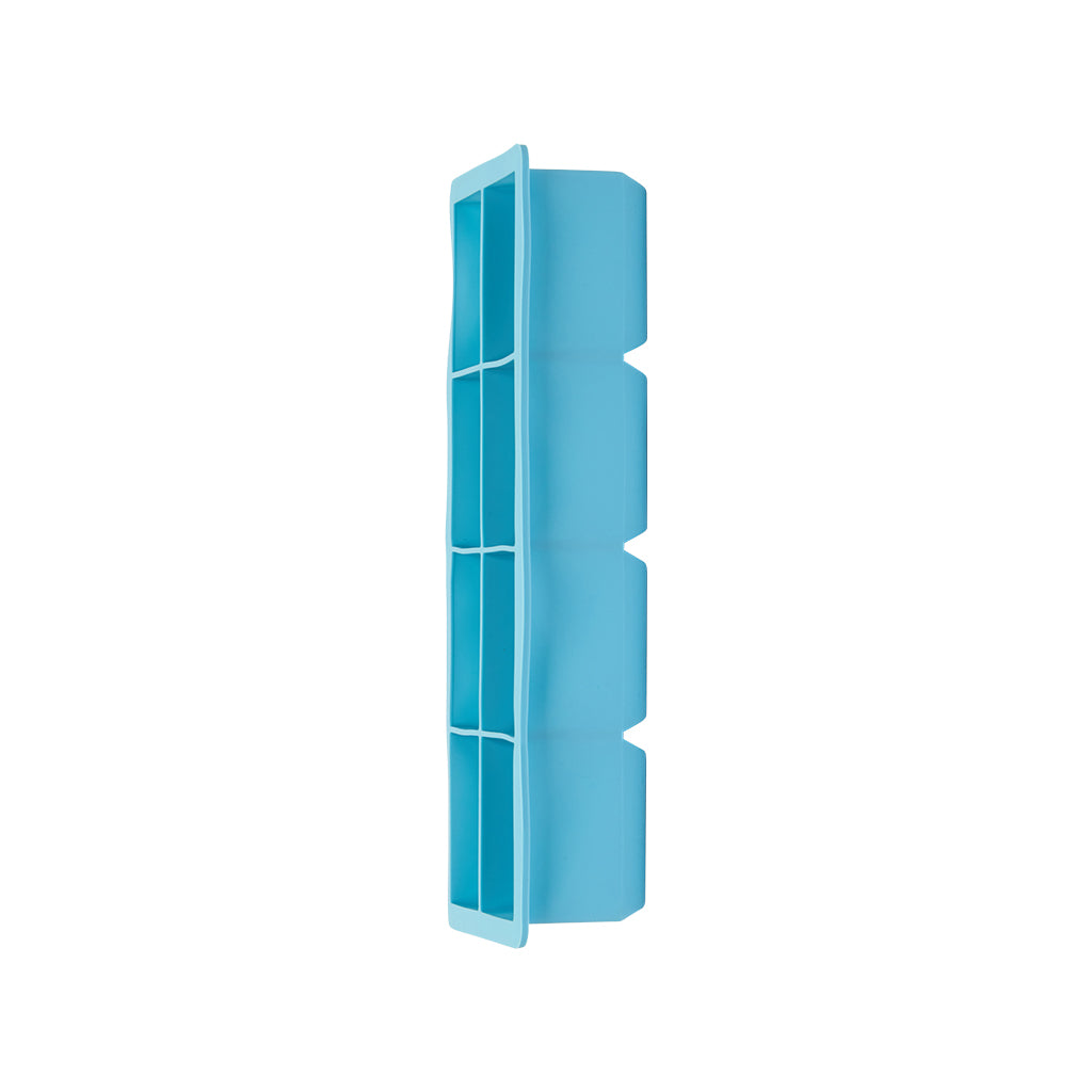Blue plastic clip on a white background