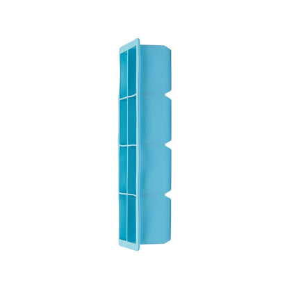 Blue plastic clip on a white background