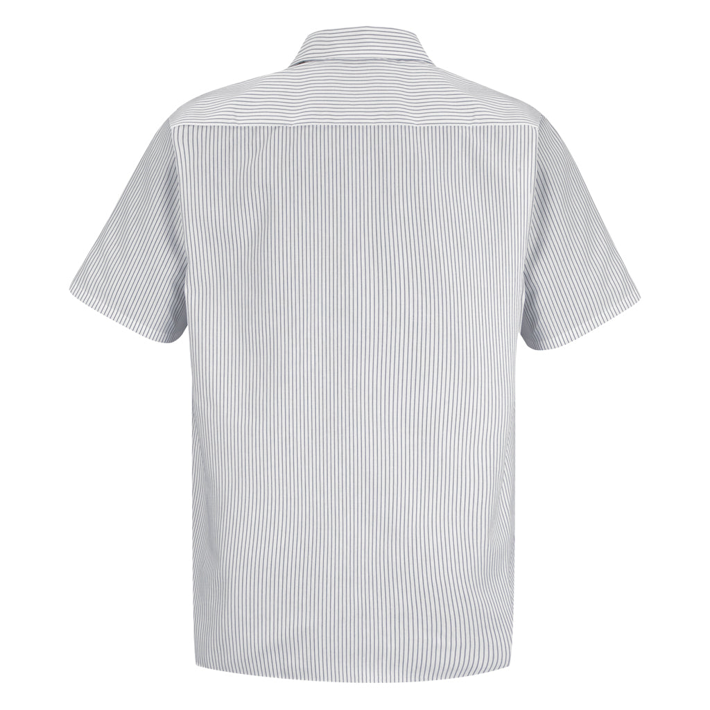 Short-sleeve shirt with a subtle pattern on a white background
