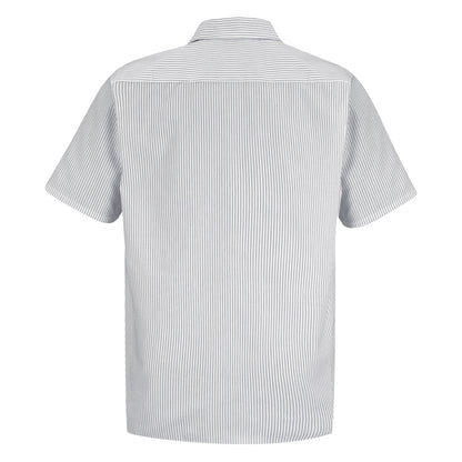 Short-sleeve shirt with a subtle pattern on a white background
