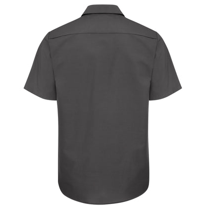 Gray short-sleeve shirt on a white background