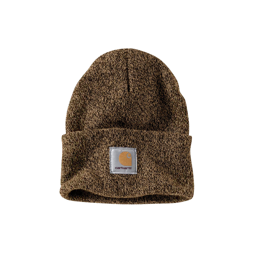Knit Cuffed Beanie Dark Brown/Sandstone