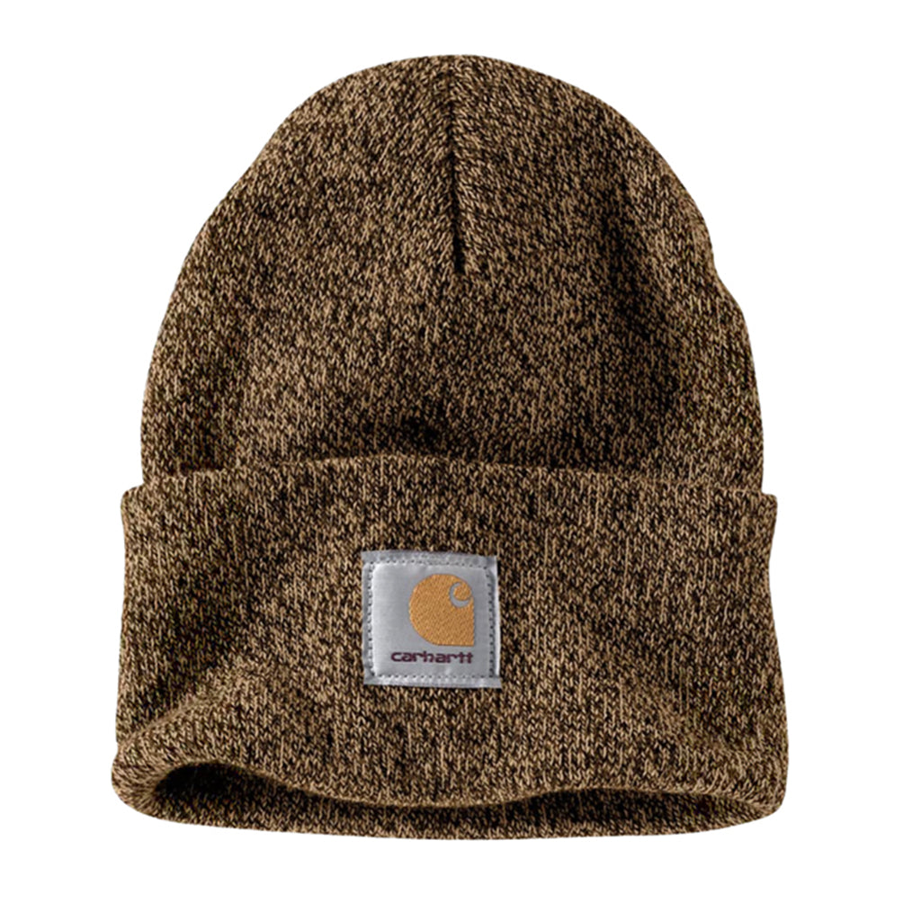 Knit Cuffed Beanie Dark Brown/Sandstone