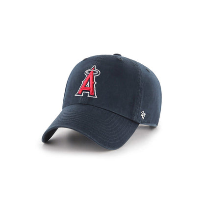 Navy blue cap with a red Angels A logo on a white background